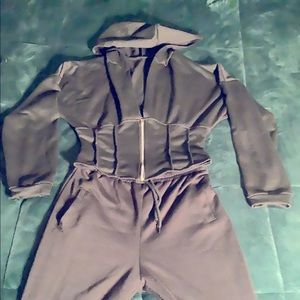 Corset Hoodie & Stacked Pants